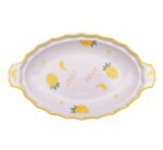 Generic Oval Porcelain Fruit Plate, 27 x 14 x 6 cm, - Image 3