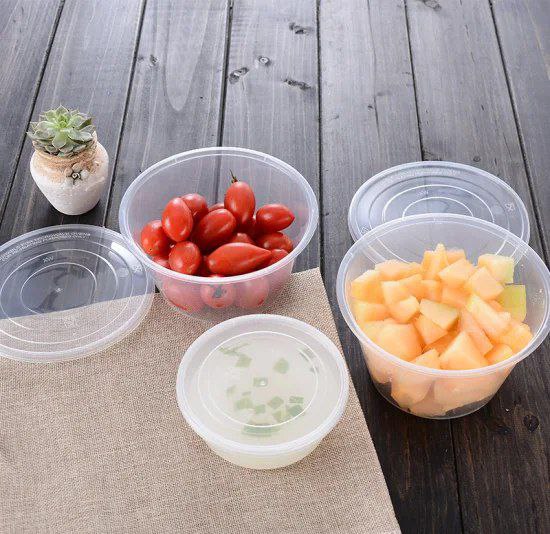 Plastic Small Round Box, Set Of 3 Pieces