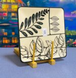 Porcelain Square Plate, Decorative Holiday Dinnerware