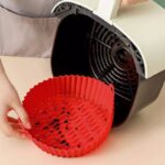 Air Fryer Silicone Pot Liners Basket for Round Airfryer, Silicone Air Fryer Liners, Heat Resistant Reusable Baking Cooking Oven Accessories 6.5 Inches - Image 3
