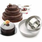 Set of 3 Pieces, Stainless Steel, Cake Baking Ring (Tool), Cookie Cutter. Shape:Heart Circle Flower Shaped Mould - Image 5