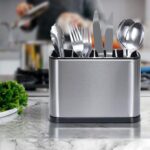 304 Stainless Spoon Tray - 4 Compartments" Enjoy Organizing Your Kitchen Easily and Elegant Style with Unique 4 Compartment Spoon Drainer, |by Generic - Image 3