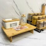 Practical Chair - Elegant Wooden Kitchen Seat with Versatile Bamboo Gourmet Cutting Board and Spice Organizer, Combining Beauty, Functionality, and Comfort - Image 2