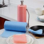 ⁦roll Reusable Cleaning Wipe, Household &Kitchen Towels,Disposable Cleaning Cloth, Dish Cloth Dish Towels Dish Rags Reusable Kitchen Paper Towels, Wash Towels - Assorted colors⁩ - الصورة ⁦2⁩