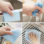 ⁦roll Reusable Cleaning Wipe, Household &Kitchen Towels,Disposable Cleaning Cloth, Dish Cloth Dish Towels Dish Rags Reusable Kitchen Paper Towels, Wash Towels - Assorted colors⁩ - الصورة ⁦4⁩