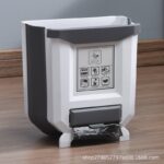 ⁦Practical Silicone Trash Basket with Hole for Garbage Bags Roll - Durable Plastic Kitchen and Bathroom Organizer Multi Use Modern Design Hanging⁩ - الصورة ⁦2⁩