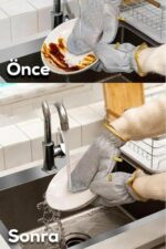 New & Fashionable: Innovative Top Quality Gloves (Gloves) - Stainless Steel Wire with 2 Layers Padded Nylon WaterProof with Protective Soft Bristles. - Generic