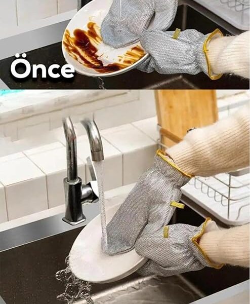 New & Fashionable: Innovative Top Quality Gloves (Gloves) - Stainless Steel Wire with 2 Layers Padded Nylon WaterProof with Protective Soft Bristles. - Generic