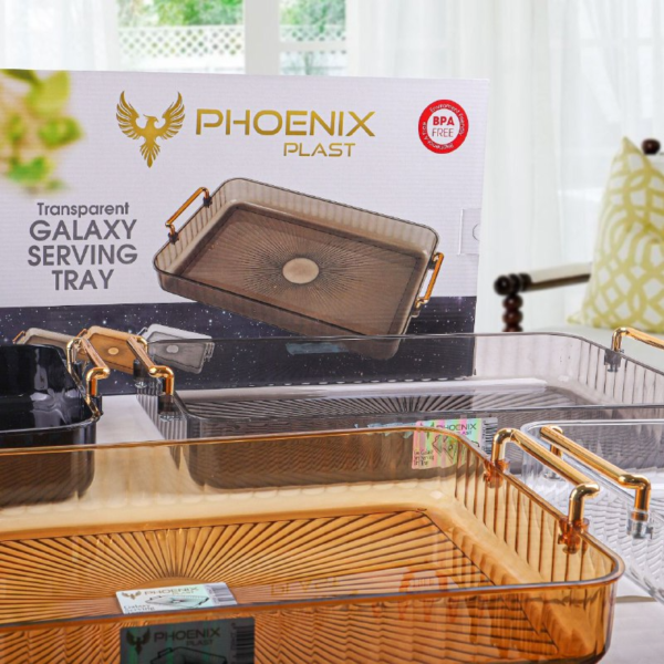 Acrylic Transparent Galaxy Serving Tray