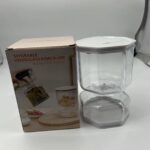 ⁦Trendy Pickle Jar: Keep Your Pickles & Olives in Style and Quality with Acrylic Hourglass Jars 250ml Generic⁩ - الصورة ⁦4⁩