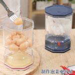 ⁦Trendy Pickle Jar: Keep Your Pickles & Olives in Style and Quality with Acrylic Hourglass Jars 250ml Generic⁩ - الصورة ⁦2⁩