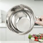 ⁦Generic Stainless Steel Mixing Bowl with Handle, 22cm, Non-Slip Base for Baking and Cooking,⁩ - الصورة ⁦3⁩