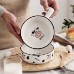 ⁦Generic Ceramic Egg Fryer Pan with Cute Cow Milk Design, Heat-Resistant Porcelain, 17x8 cm,⁩ - الصورة ⁦3⁩