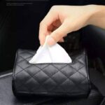 Generic Elegant Rectangular PU Leather Car Tissue Box Cover, Multicolour, 17.5x12x8.2 cm, 500g, Contemporary Finish