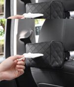 Generic Elegant Rectangular PU Leather Car Tissue Box Cover, Multicolour, 17.5x12x8.2 cm, 500g, Contemporary Finish - Image 3