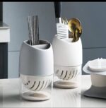 Next Store Lux Spoon Strainer Practical and Stylish White Color High Quality Material Easy to Clean Dishwasher Safe for Keeping Spoons, Forks and Knives in Your Kitchen - Image 2