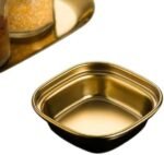 Golden Stainless Steel Sauce Mould, Gold, Square Shape, 20x15x8 cm