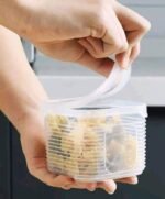 Generic Plastic Food Storage Container Set, 4-in-1, Clear, with Lids, for Refrigerator and Pantry Use - Image 2