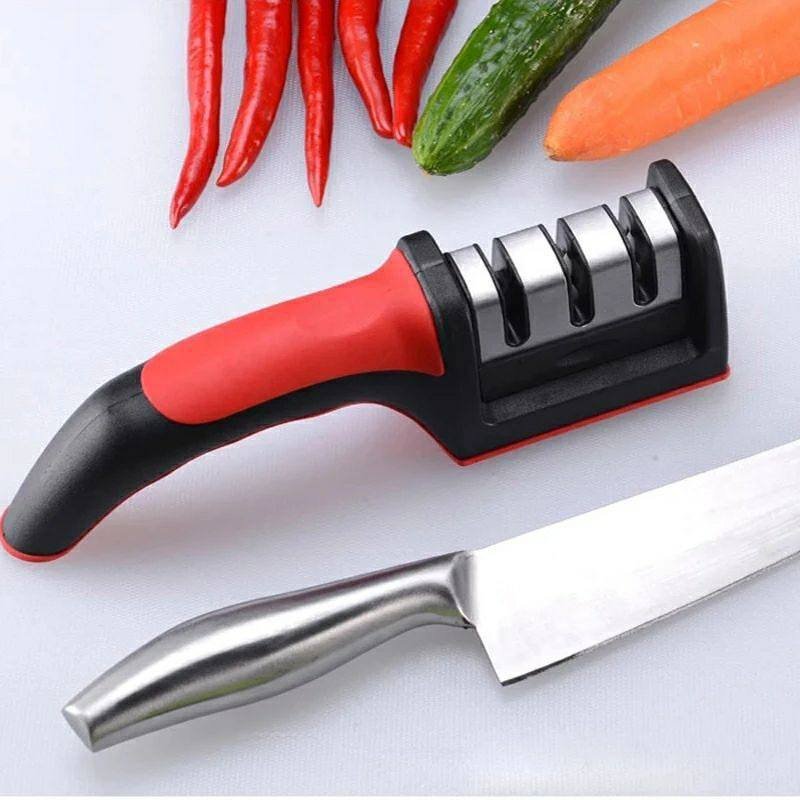 5854955867118616989 Adjustable 4-in-1 Kitchen Knife Sharpener: Manual Knife Sharpener, Professional Scissors and Blade Sharpener, Sharpening Stone Tool - Image 1