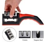 Adjustable 4-in-1 Kitchen Knife Sharpener: Manual Knife Sharpener, Professional Scissors and Blade Sharpener, Sharpening Stone Tool - Image 4