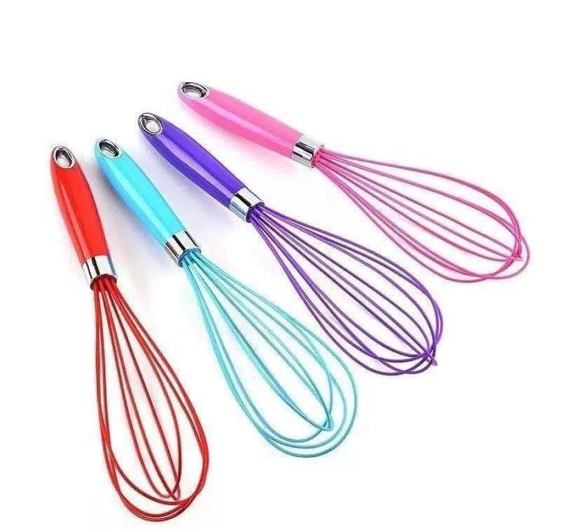 5859658538480158693 Silicone manual egg beater - various colors - Image 1