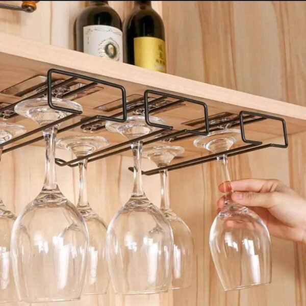 Single Cup Holder Hanging Inside Kitchen Rack - Practical and Stylish Organizer Save Space and Keep Glasses