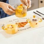 ⁦Mini Glass Cooking Pot with Glass Lid and Handle - Transparent Heat Resistant Glass for Daily Use - Capacity 300ml⁩ - الصورة ⁦3⁩