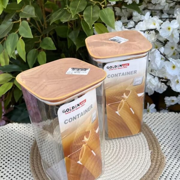 Acrylic food storage containers, made of clear acrylic
