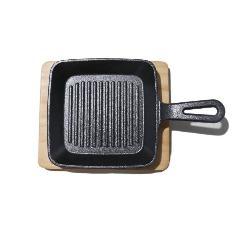 5927129511172883673 A flower grill with a wooden base to perfectly serve food on your table - Image 1
