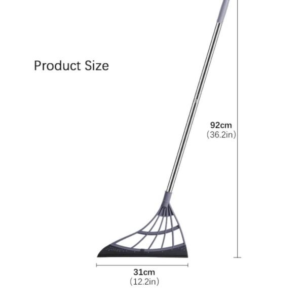 Crazyfly Multifunction Magic Broom, Foldable Silicone Mop Wiper, Green, Modern, 27x95cm, Wiper Broom, Squeegee