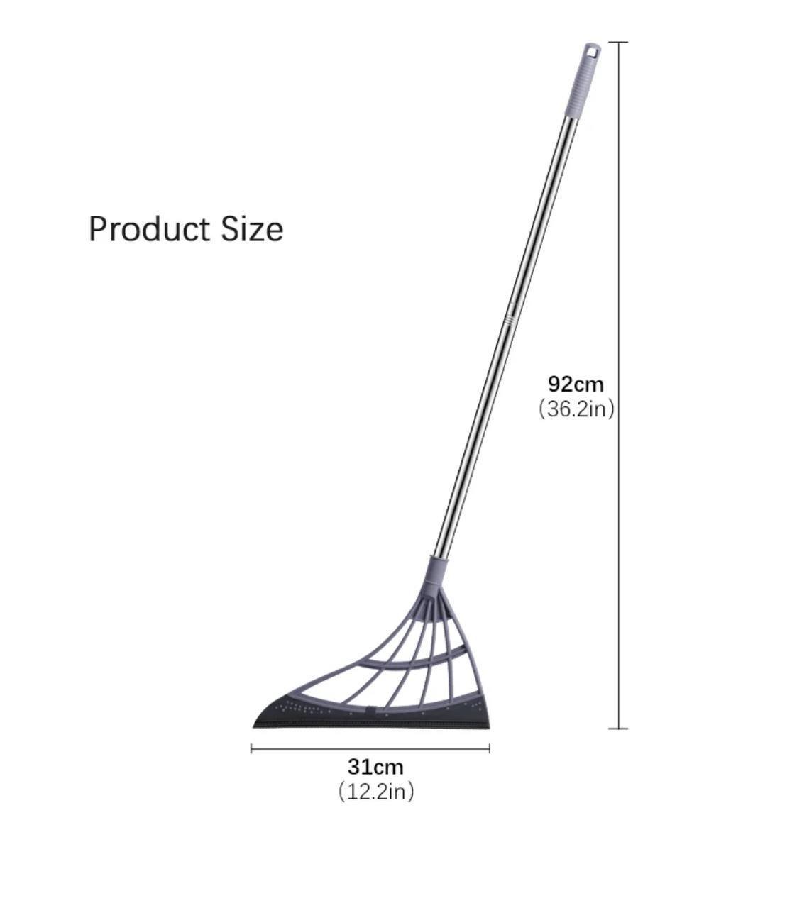 6044327683938172501 Crazyfly Multifunction Magic Broom, Foldable Silicone Mop Wiper, Green, Modern, 27x95cm, Wiper Broom, Squeegee - Image 1