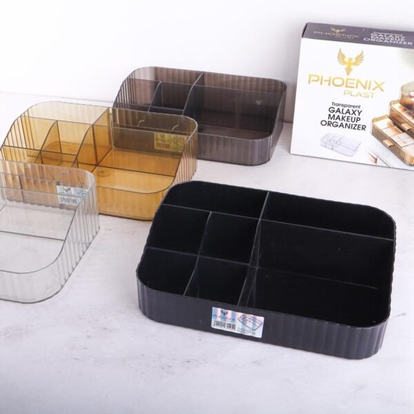 Acrylic Makeup Organizer with Stackable Drawers, Bathroom Vanity Organizers and Storage, Ideal for Desk and Dresser Countertops, Great for Cosmetics, skincare, Lipsticks (Clear, Tray+1Drawer)