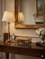 ⁦Sella Serving Box with Wooden Lid and Gold Handle, Clear Acrylic Multi Use for Dates, Nuts and Desserts, Luxury Modern Design⁩ - الصورة ⁦5⁩
