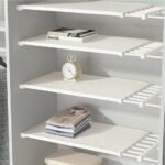 Pack Expandable Shelf Organizer for Cabinet and Closet, Adjustable Storage Shelves, Stackable Kitchen Pantry Organizer Rack, Space Saving Wardrobe Storage Solution