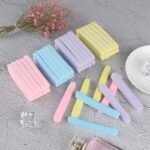 Multicolor Silicone Facial Cleaning Wash Puff Sponge Stick Face Cleansing Pad Sponge For Face Cleaning (Package Content 12 pcs) - Image 3
