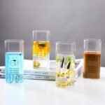 Generic Good Morning Square Glass Cup, Clear, Heat-Resistant Glass for Hot and Cold Drinks - Image 3