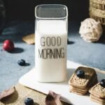 Generic Good Morning Square Glass Cup, Clear, Heat-Resistant Glass for Hot and Cold Drinks - Image 2