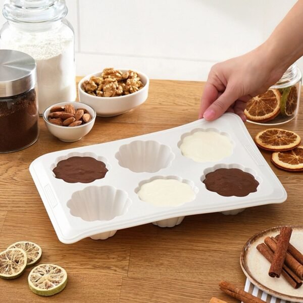 Generic Silicone Cupcake Molds, 6 Pack Assorted Colors,