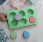 Generic Silicone Cupcake Molds, 6 Pack Assorted Colors, - Image 2