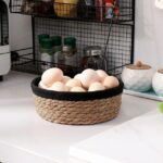 ⁦Natural Wicker Storage Basket⁩ - الصورة ⁦3⁩