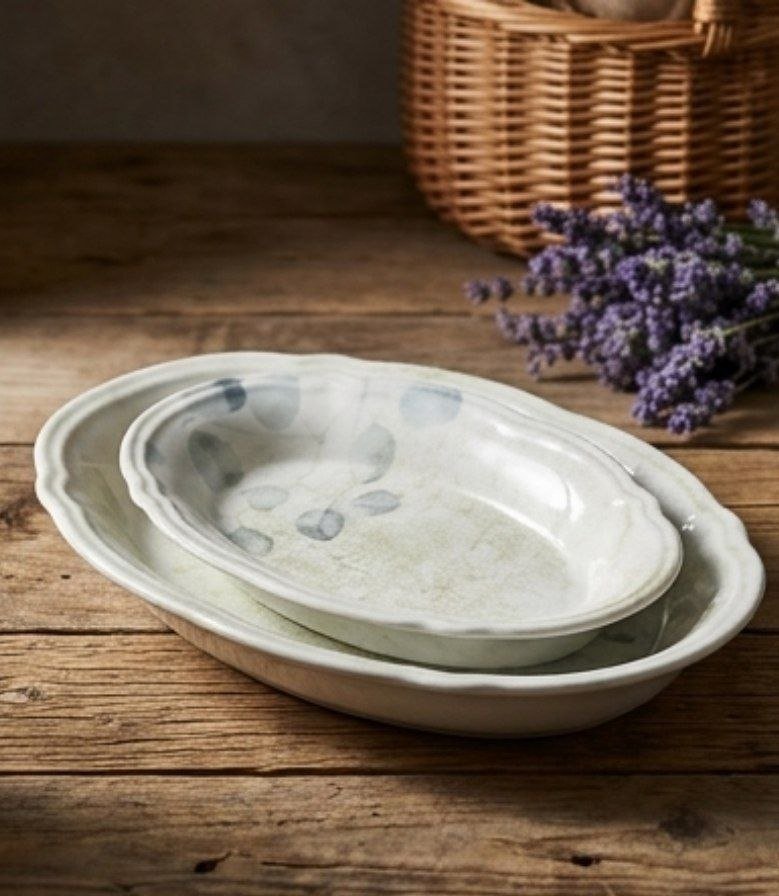 6030346105104567820 SERVIS Porcelain Oval White Small - الصورة 1